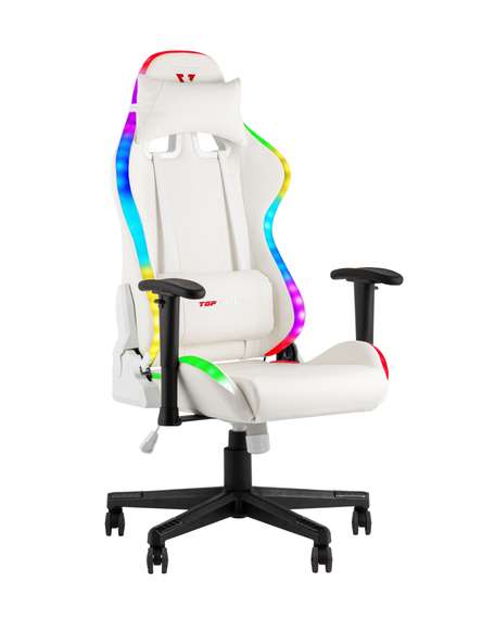 спортивное с подсветкой TopChairs GMM-080 белый на черной базе