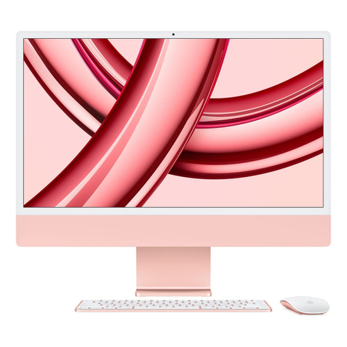 Apple iMac 24" (M3, 8C CPU, 10C GPU, 2023) Retina 4,5K, 8Gb, 256Gb SSD (MQRT3) Pink, розовый
