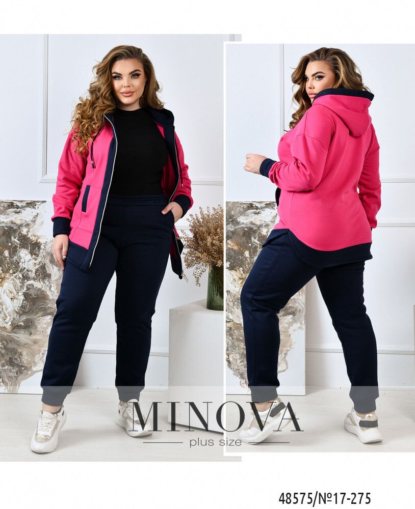 Костюм 17-275-синий-малиновый Minova