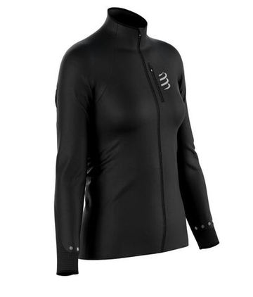 Женская теннисная куртка Compressport Hurricane Windproof - черный
