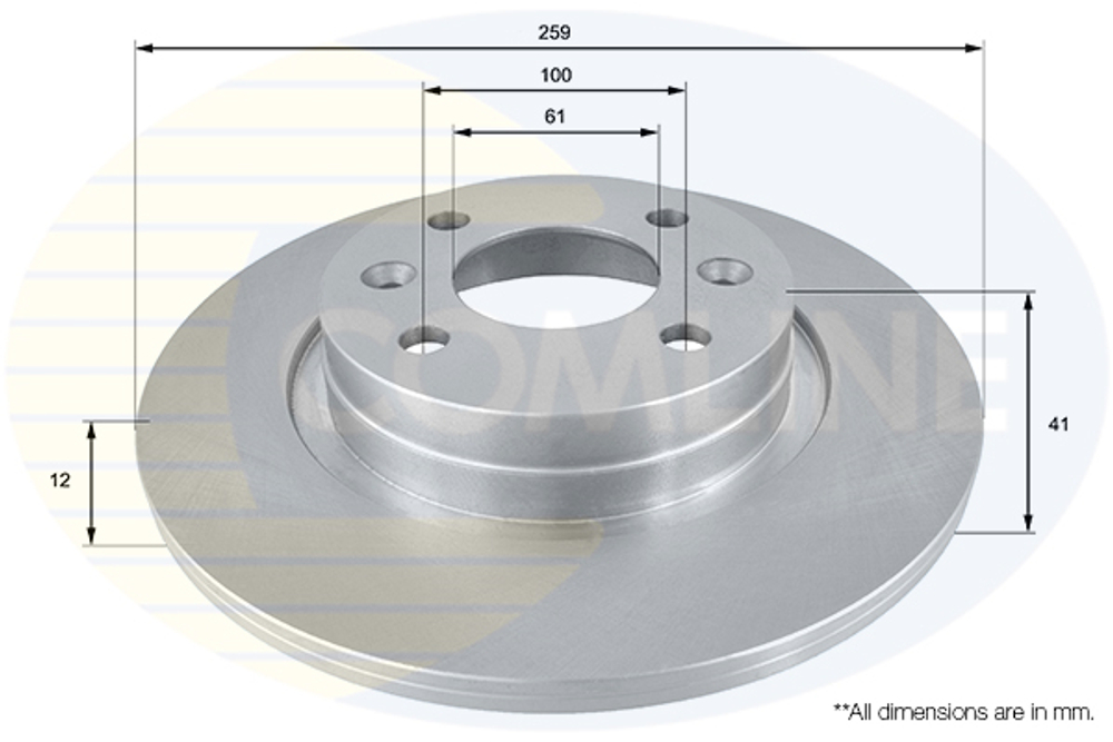COMLINE - ADC2709-CML - Brake Disc