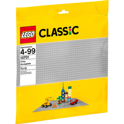 LEGO Classic: Строительная пластина серого цвета 48×48 точек 10701