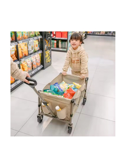 Тележка туристическая Naturehike Light 80х43х70/94 см, 110 л, коричневая