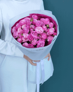 Кустовая пионовидная роза Леди Бомбастик,9 шт(00423)