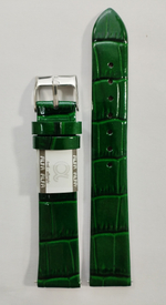 18 мм. Ремень из натуральной кожи. Лаковый крокодил.