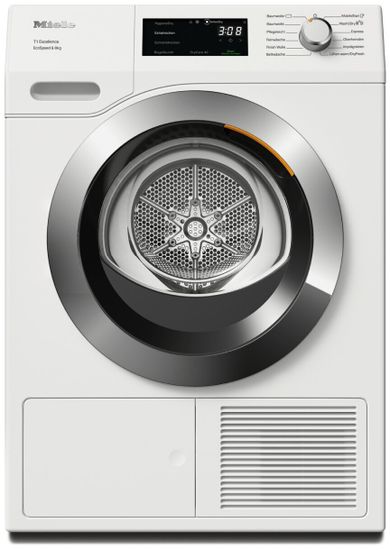 Сушильная машина Miele TEF775WP ChromeEdition (дисплей на немецком языке), белый лотос