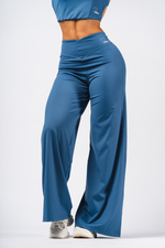Брюки Deni x NEBBIA High-waist Flared Pants 312 Голубые