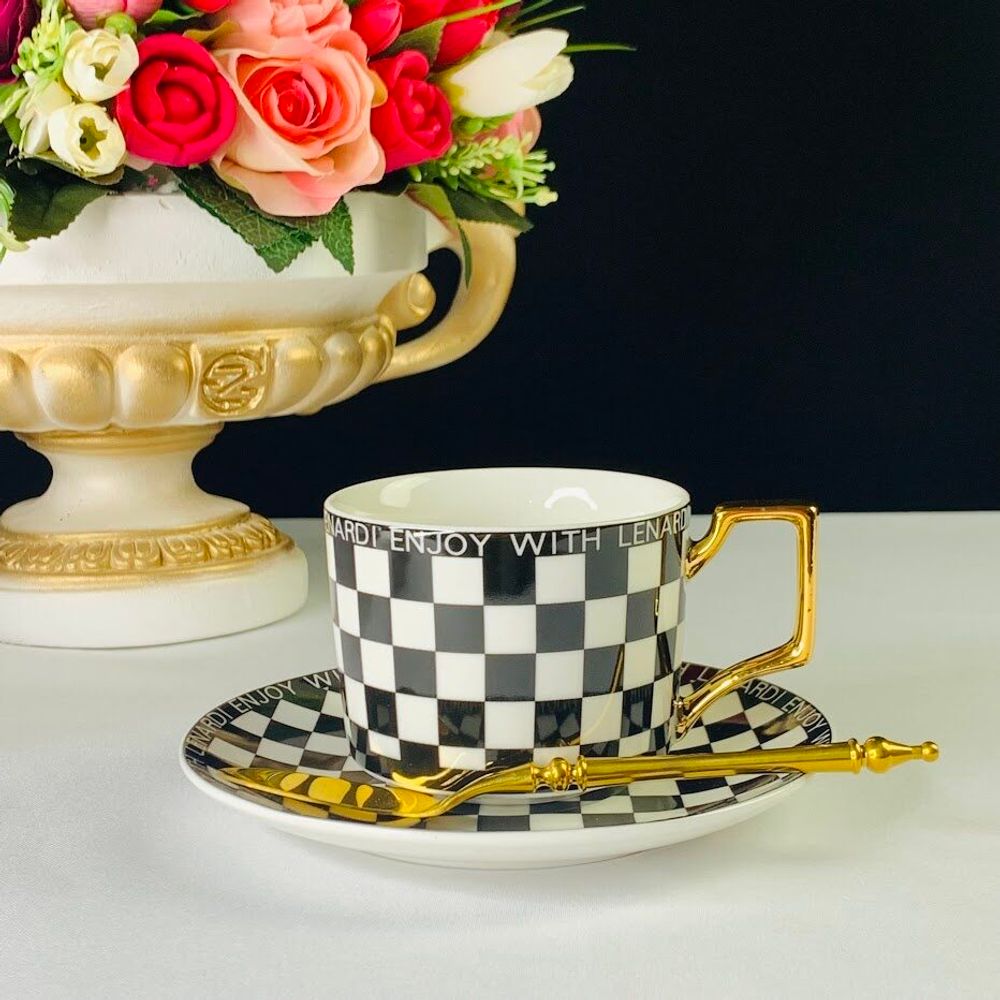 Lenardi 205-413 Чайный набор 12пр. 230 мл ENJOY в под.уп.(х6)Фарфор