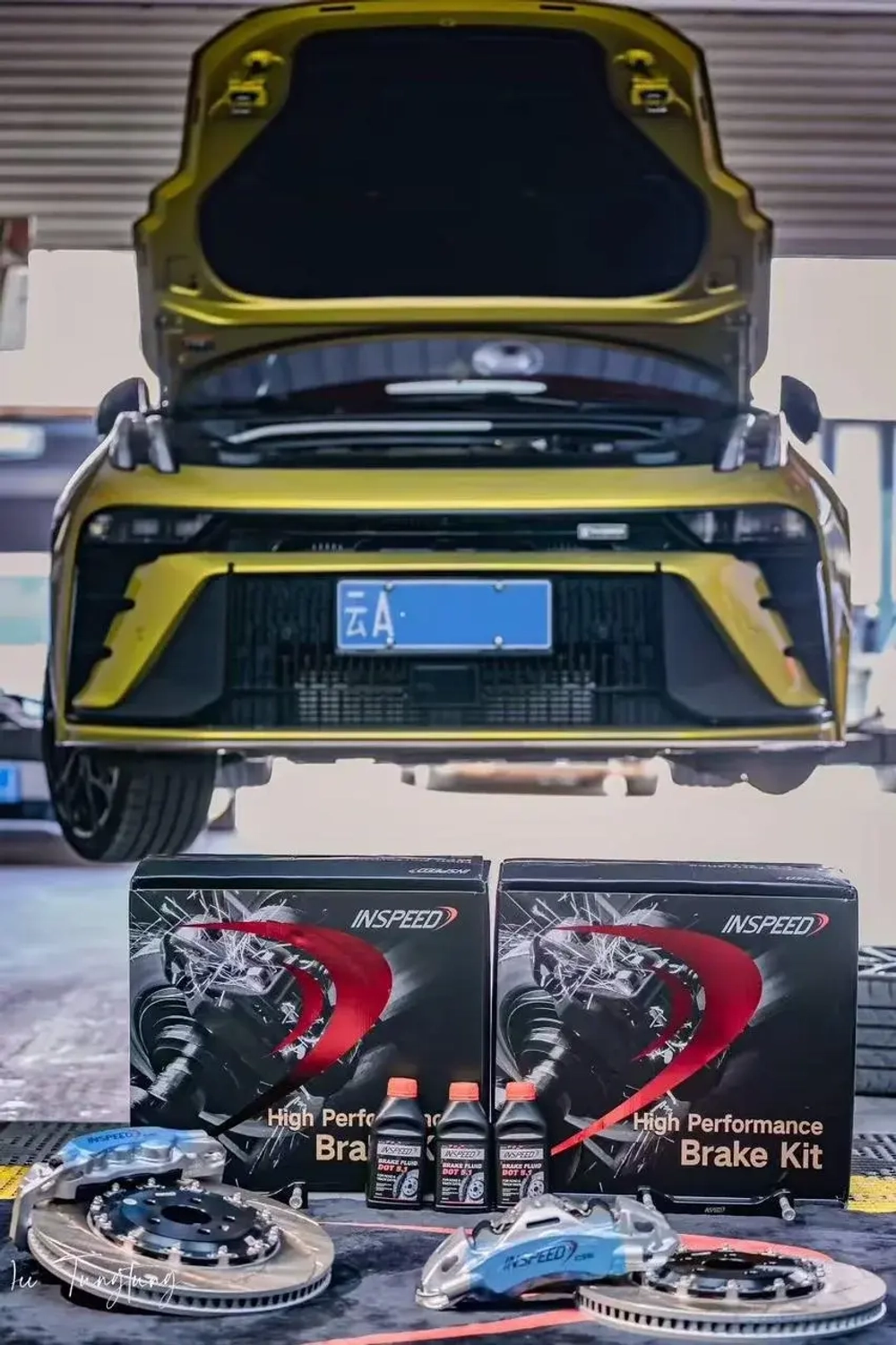 Усиленная тормозная система Inspeed для Lynk&Co 03 Рестайлинг 2023+ Линк Тормоза Суппорт Тормозные диски Колодки