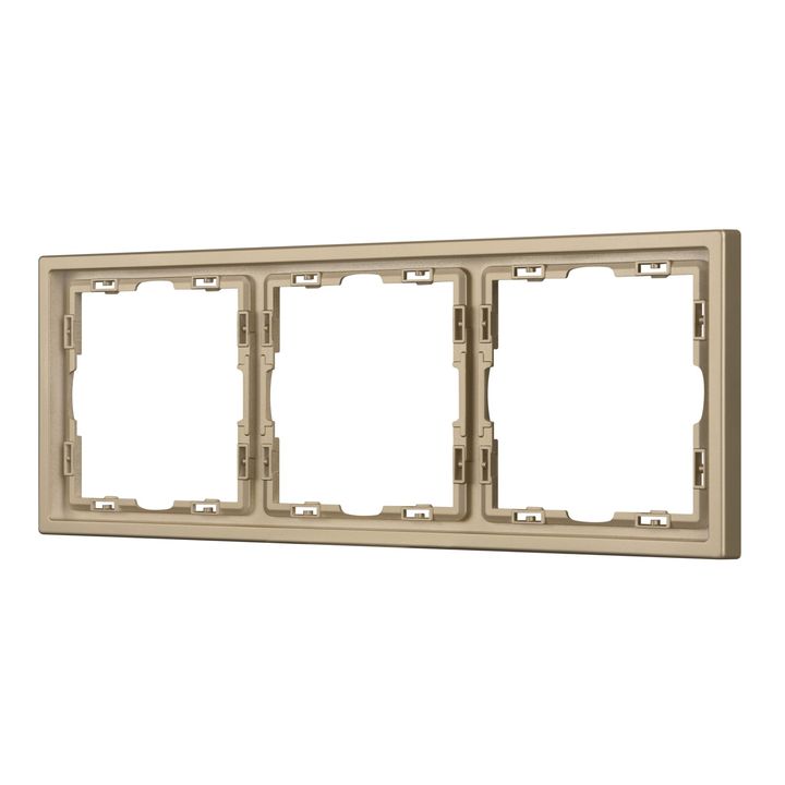 Рамка пластиковая FRM-NOBE-SFPL-3-GD Arlight 054221