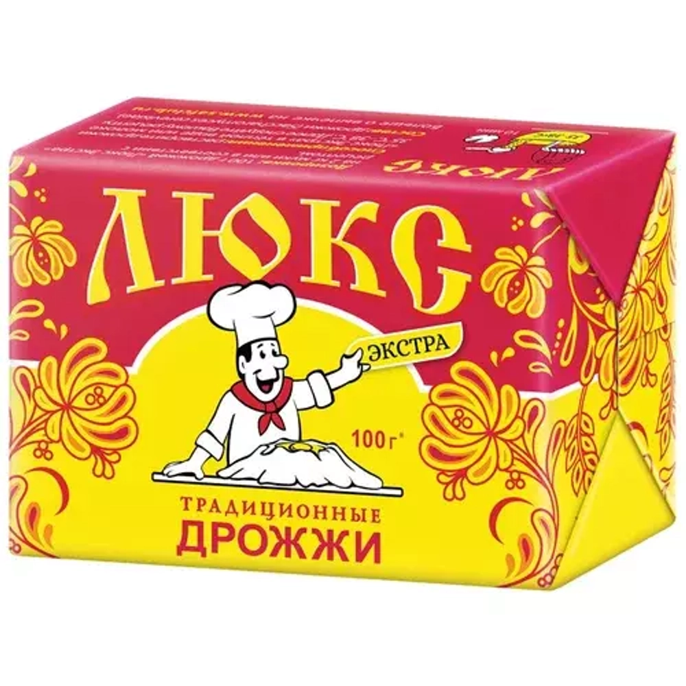 Дрожжи прессованные Люкс Экстра 100гр (Курган)