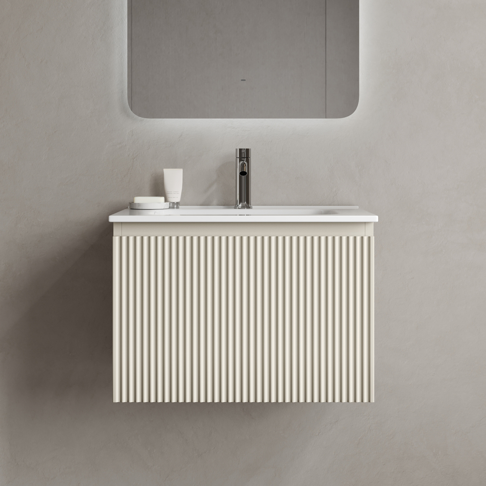 Тумба подвесная Sancos Snob R 1.0 с одним ящиком 590х445х406, Beige Soft, SNR1.060CE