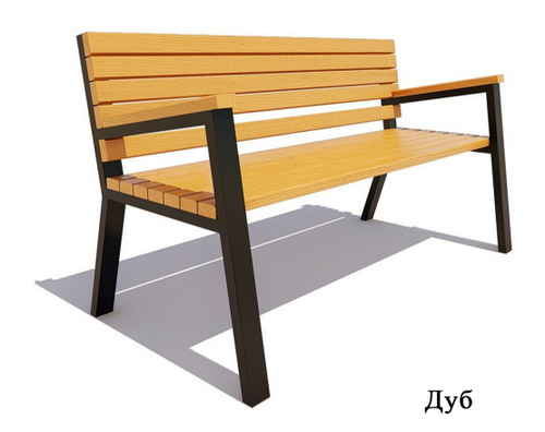 Скамейка Гамбург, длина бруса - 1,8 м