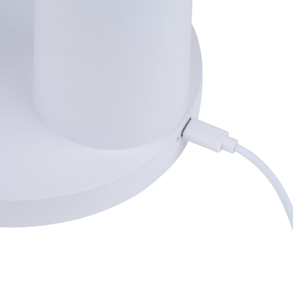 ULM-D603 10W-3000-6000K-DIM WHITE Светильник настольный светодиодный с подставкой под канцелярские принадлежности. Сенсорный выключатель. Диммер. Белый. TM Uniel