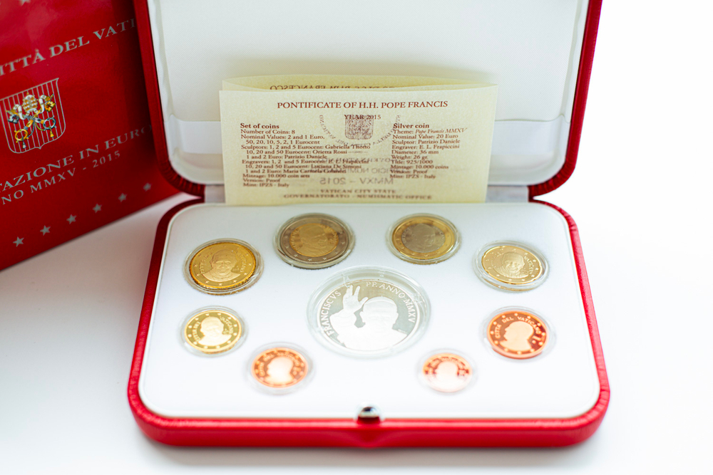 Vatican City 2015 Proof Coin Set including 20 Euro Silver