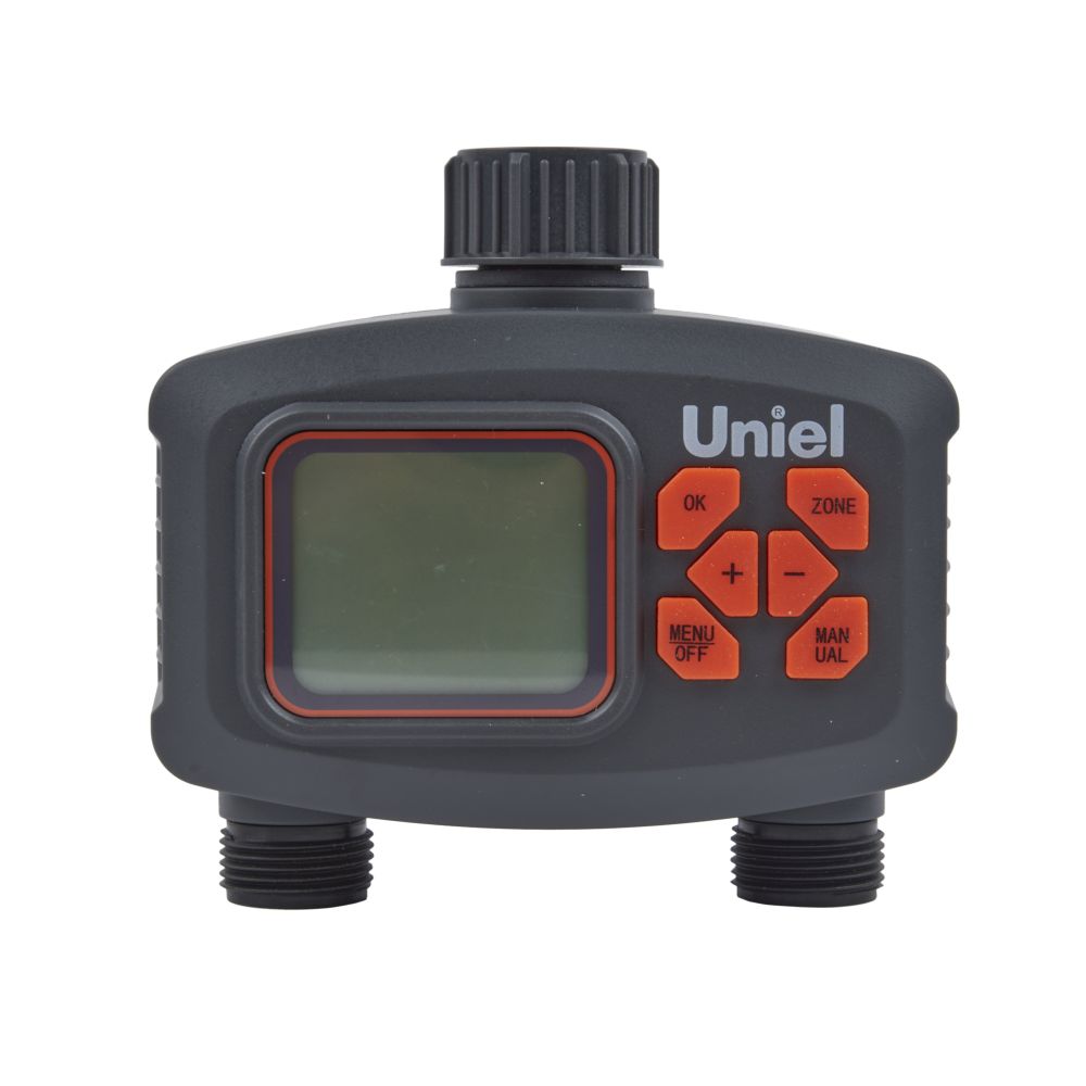 UST-W44 IP65 BLACK Таймер для автоматического полива. 2 канала. Корпус черный. ТМ Uniel
