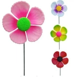 Фигура на спице «Летний цветок» 60 см (фигура 12 см) для отпугивания птиц, микс