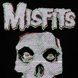 Футболка Misfits череп (вышивка)