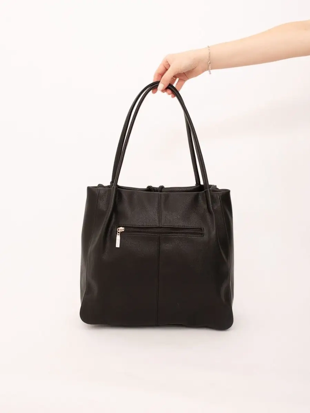 Сумка большая через плечо шоппер мешок