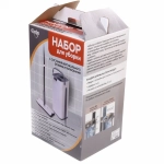 Набор для уборки «Селфи» Клио (ведро с отжимом, швабра, две насадки) в цветной коробке 264