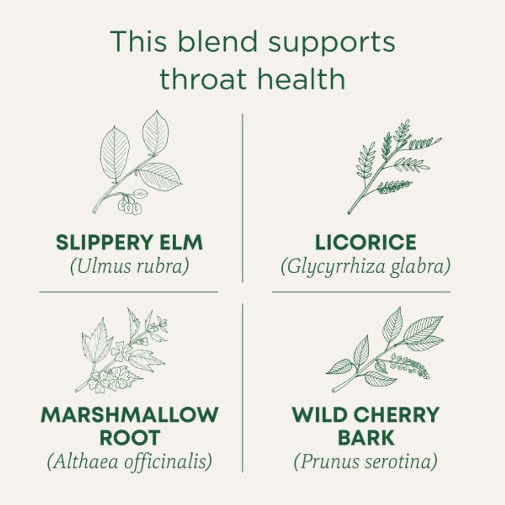 Traditional Medicinals, Organic ThroatCoat®, оригинальный продукт со скользким вязом, без кофеина, 16 запеченных чайных пакетиков, 32 г (1,13 унции)