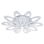 Потолочный светодиодный светильник 190Вт, 13000Лм, 3000-6000К, Ra>80,  плавная регулировка мощности, изменение цветовой температуры, ночник,  металл/акрил, белый