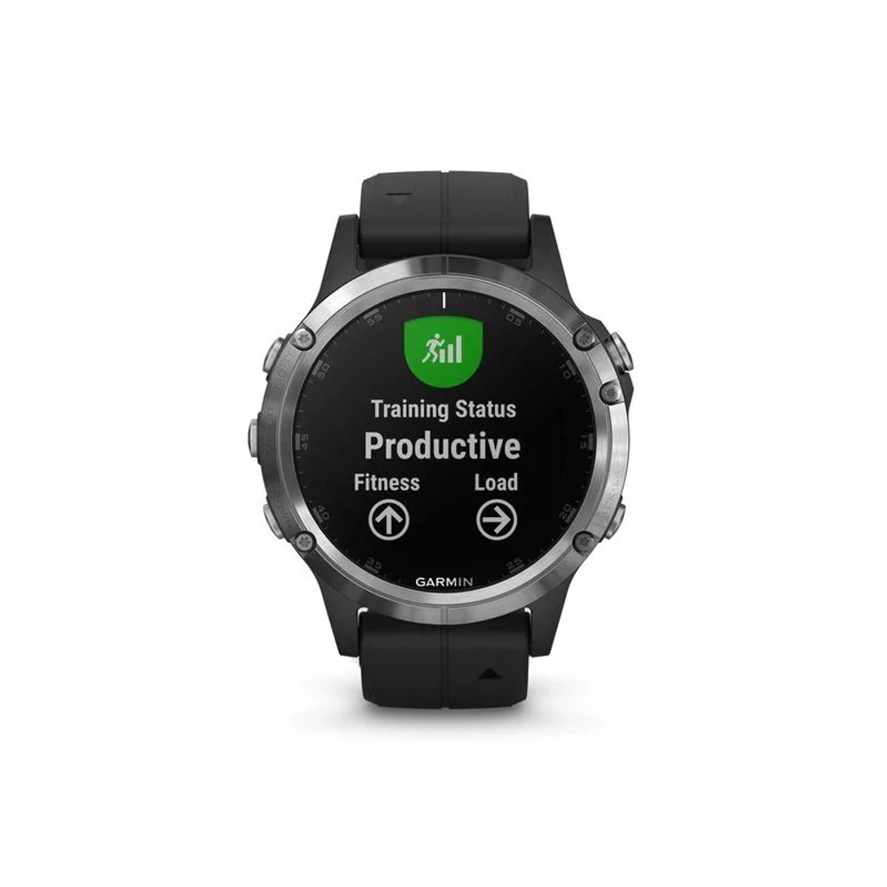Смарт-часы Garmin Fenix 5 Plus, серебристый, 010-01988-17