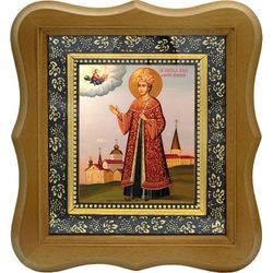 Димитрий Угличский и Московский Святой Благоверный Царевич. Икона на холсте.