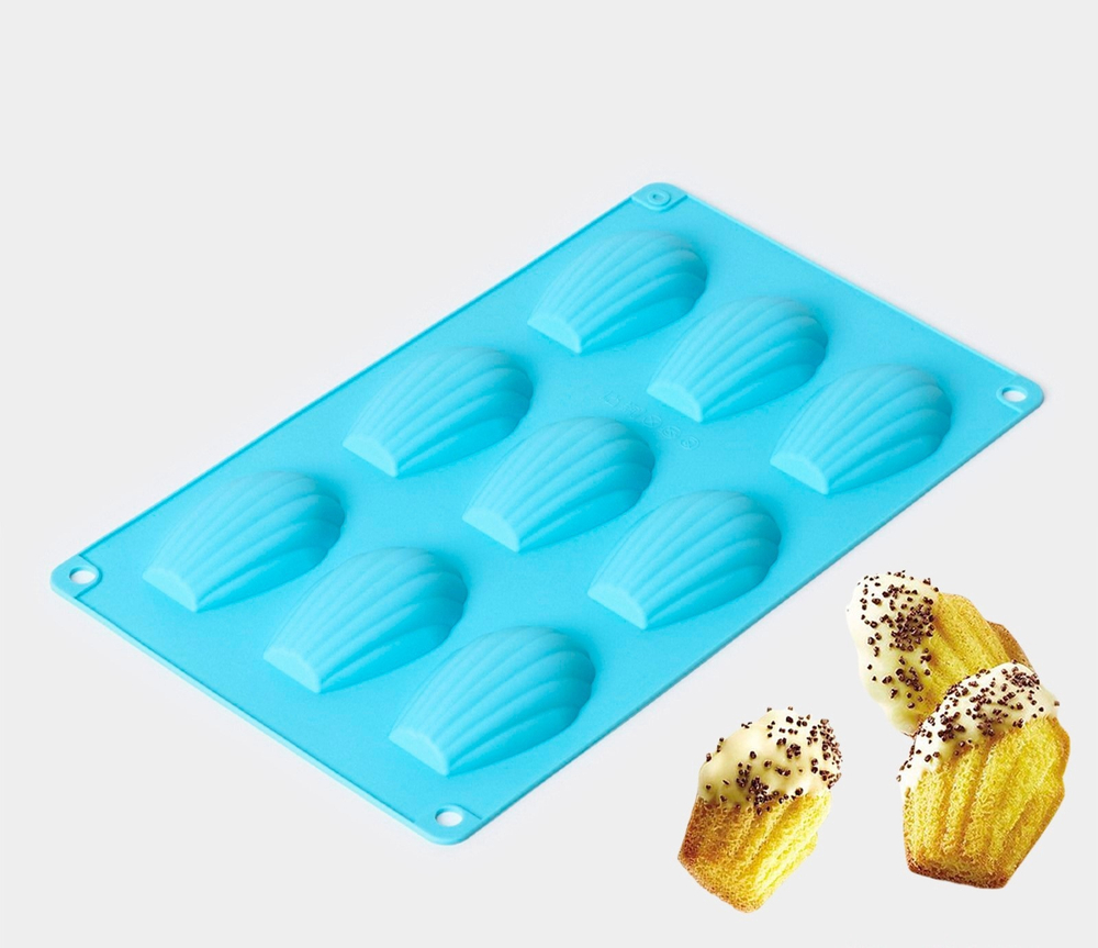Силиконовая форма для выпечки "Печенье Мадлен"