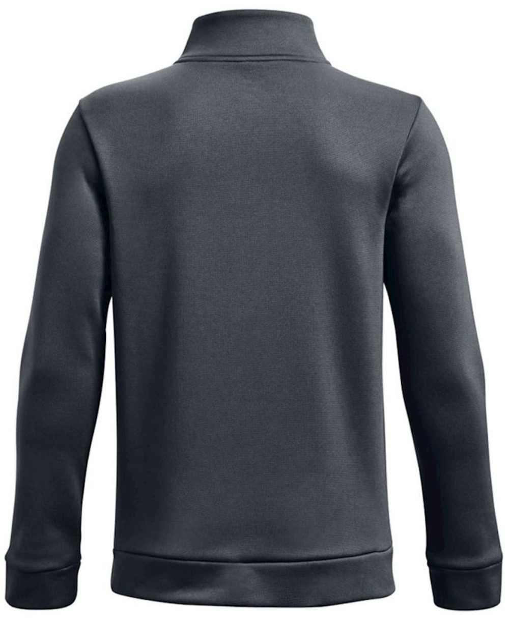 Кофта для мальчика теннисная Under Armour Boys' Armour Fleece 1/4 Zip - gray/black