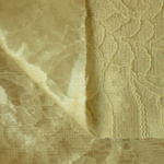 Ткань Кружево корд на трикотажной основе, 240 гр/м2, 150 см, светло-жёлтый