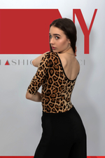 Боди NY леопард