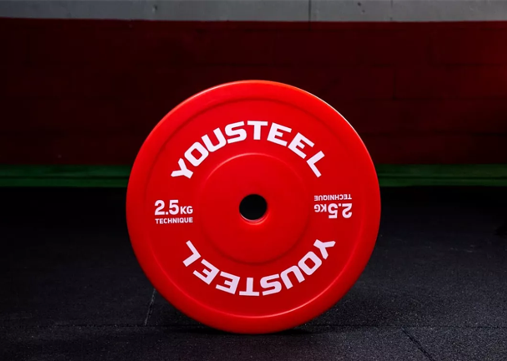 Диск технический пластиковый 2.5 кг, красный