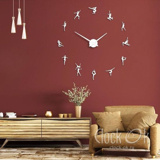 Настенные 3D часы Художественная гимнастика