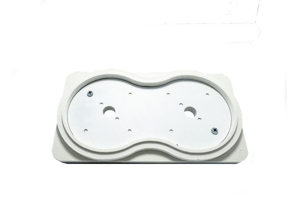 Платформа теневая белая круг DUO под светильник Art GX53 215х120х15мм