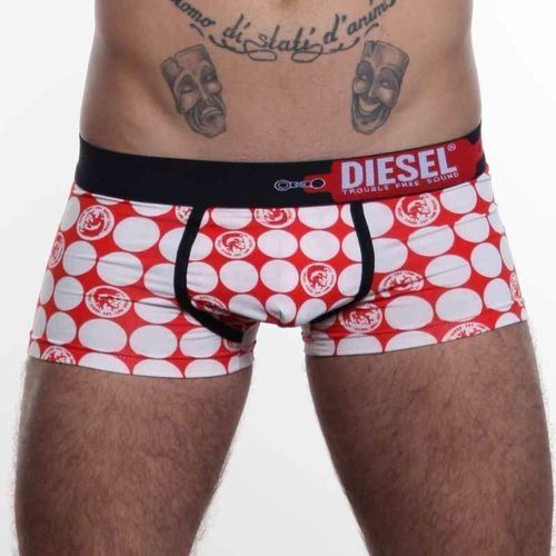 Мужские трусы хипсы красные DIESEL DIS0098