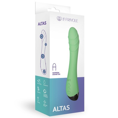 Вибратор перезаряжаемый Altas Solar салатовый 21 см