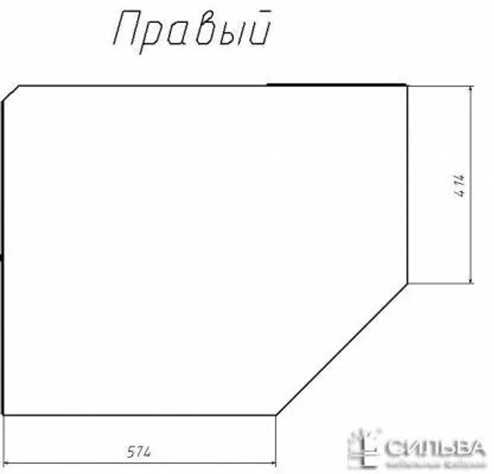Шкаф угловой левый НМ 013.04-02 «Фанк» Дуб сонома/белый скандинавский