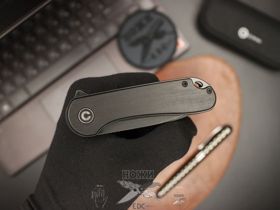 Складной нож Civivi Elementum C907W c клинком из стали D2, рукоять дерево