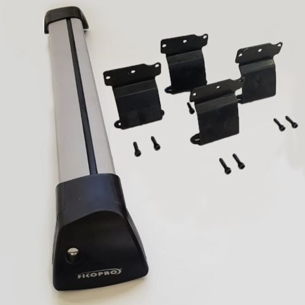 Багажник на рейлинги для Skoda Rapid Лифтбэк 2020-наст.время M41-13001S ,серый