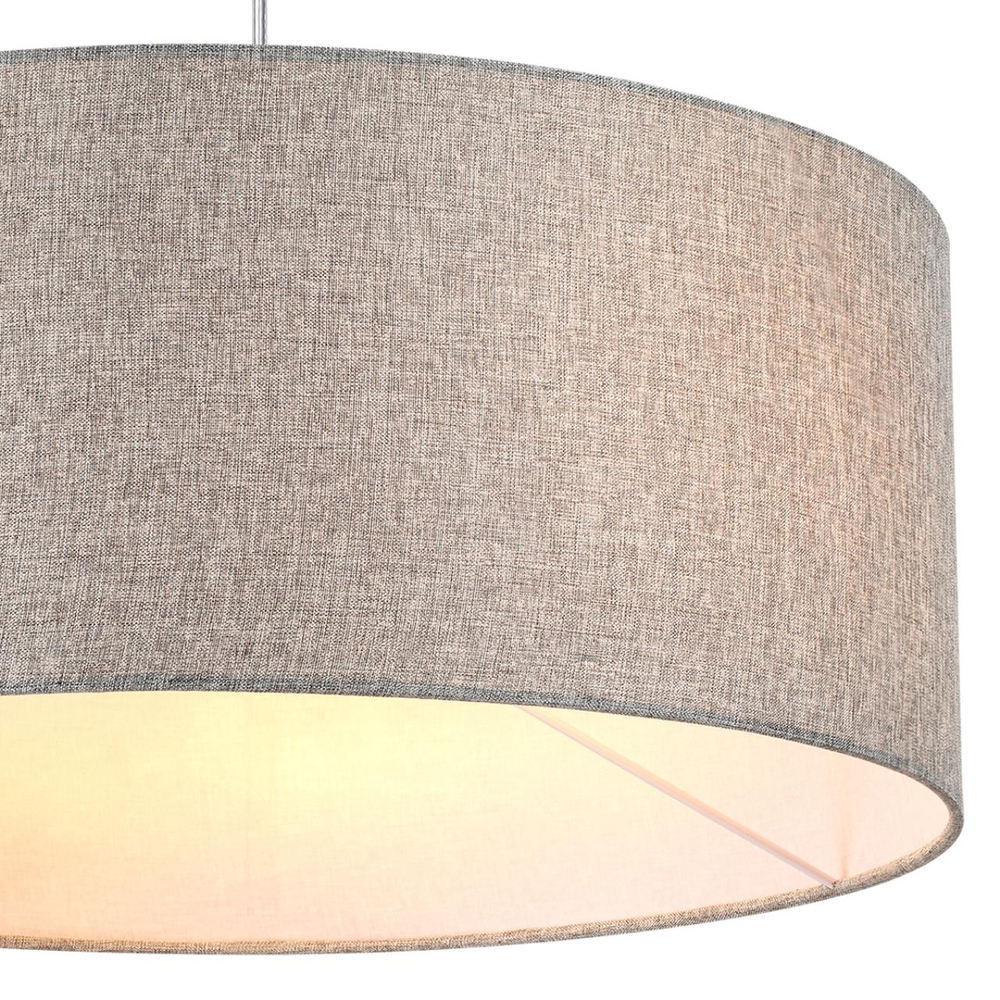 8251/3 MODERNI LN26 530 никель/серый, металл/текстиль Подвес Е27 3*60W 220V NIKKI