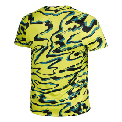 Мужское теннисное поло Nike Dri-Fit Advantage Court Print T-Shirt Men - Lime, Multicoloured
