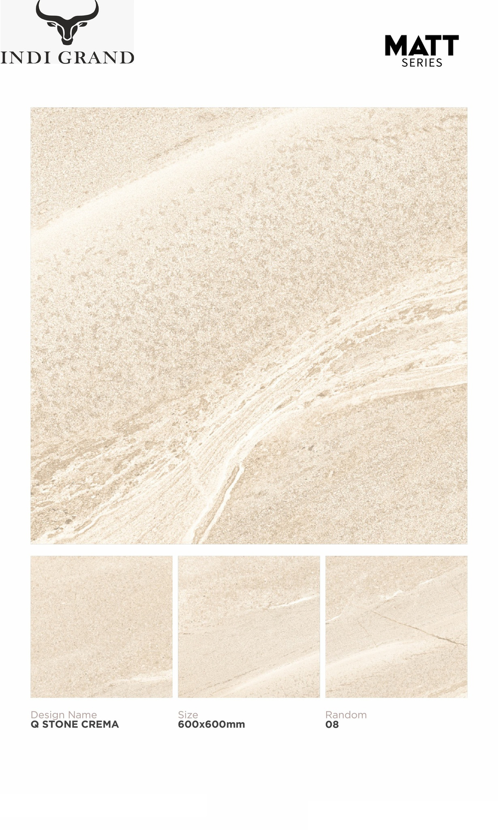 Керамогранит matt 60х60 Q stone crema