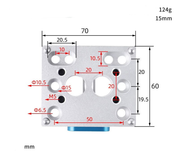 Silver model: quick-change fixture a plate (fixed plate)