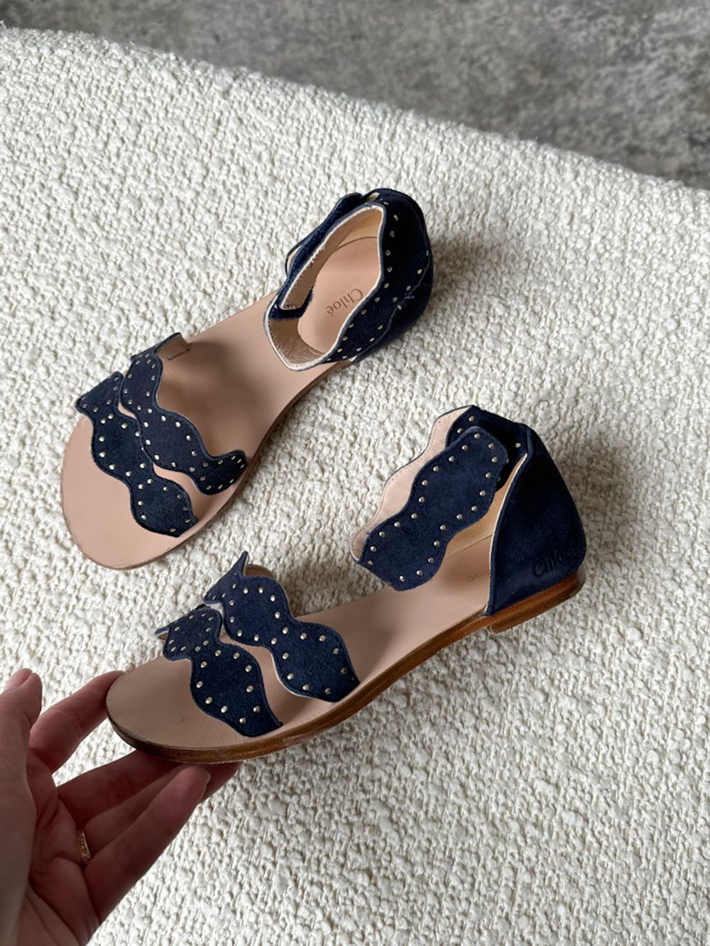 Замшевые босоножки Chloe, 31,5