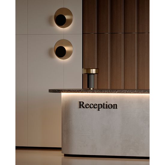 Лампа настольная stone, D27х35 см, черная/золотистая