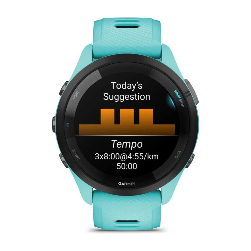 Часы Garmin FORERUNNER 265, WiFi, GPS, EU/PAC, Aqua, 010-02810-12