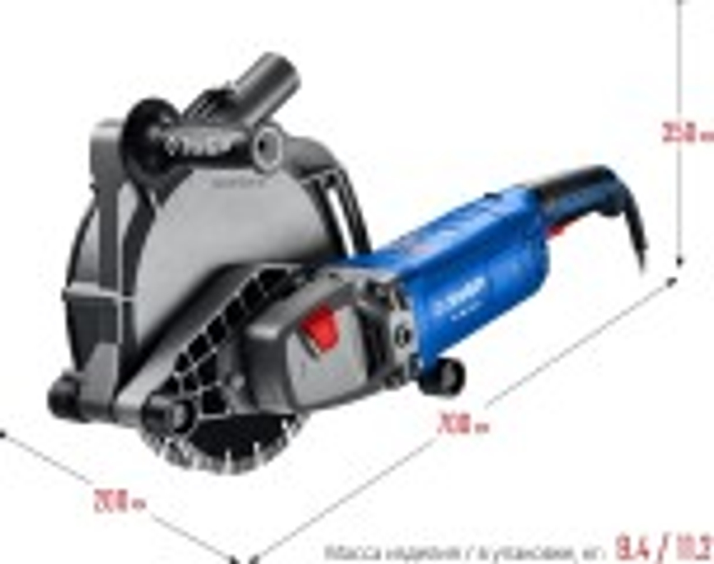 Штроборез сетевой ЗУБР ЗШ d 230 мм ЗШ-П65-2700 ПСТ