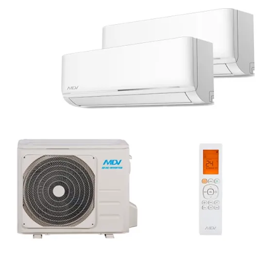 Мультисплит система на 2 комнаты MDV MDSAL-07HRFN8 + MDSAL-09HRFN8 / MD2O-14HFN8