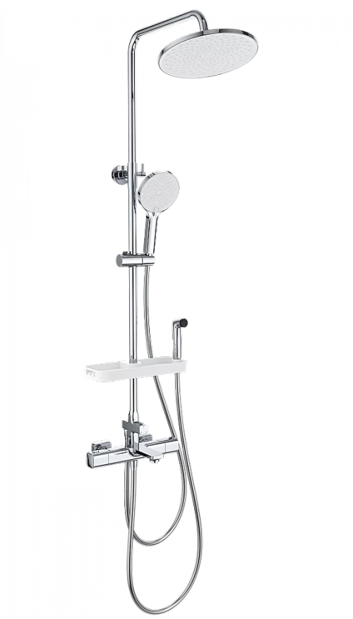 Душевая система с термостатом WONZON & WOGHAND SOLID WW-C3011-A1-CR хром